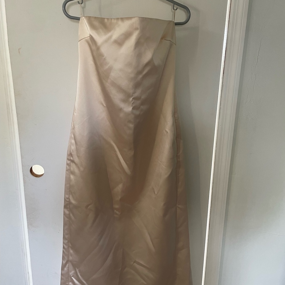 Zara Satin Tube Dress
